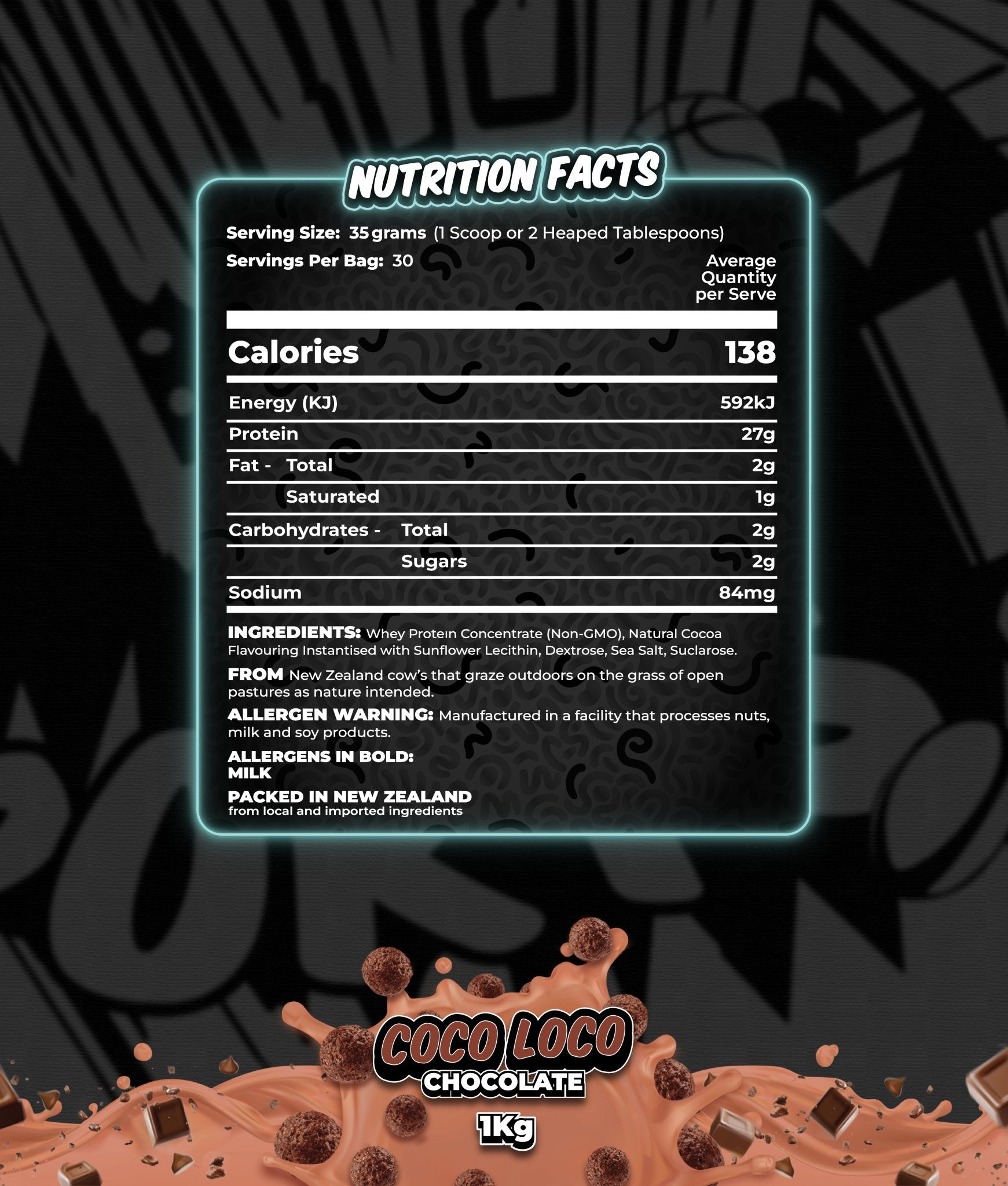 Hypa Sports Pro-Charge Whey 1kg (30 Serve) - Hypa Christchurch - Hypa Sports