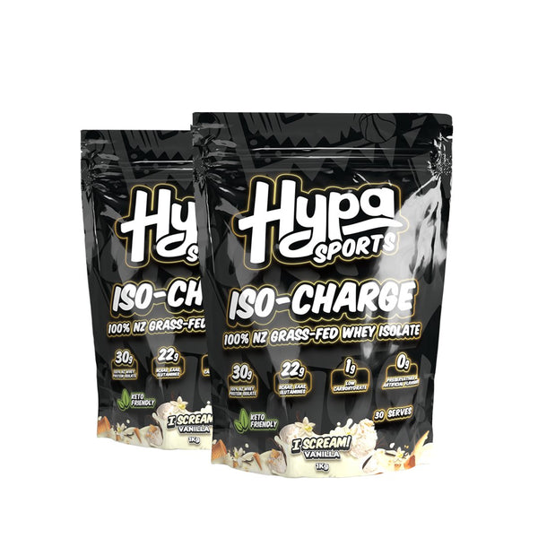 2 x 1Kg Hypa Sports Iso - Charge Bundle (60 Serves) - Hypa Christchurch - Hypa Christchurch