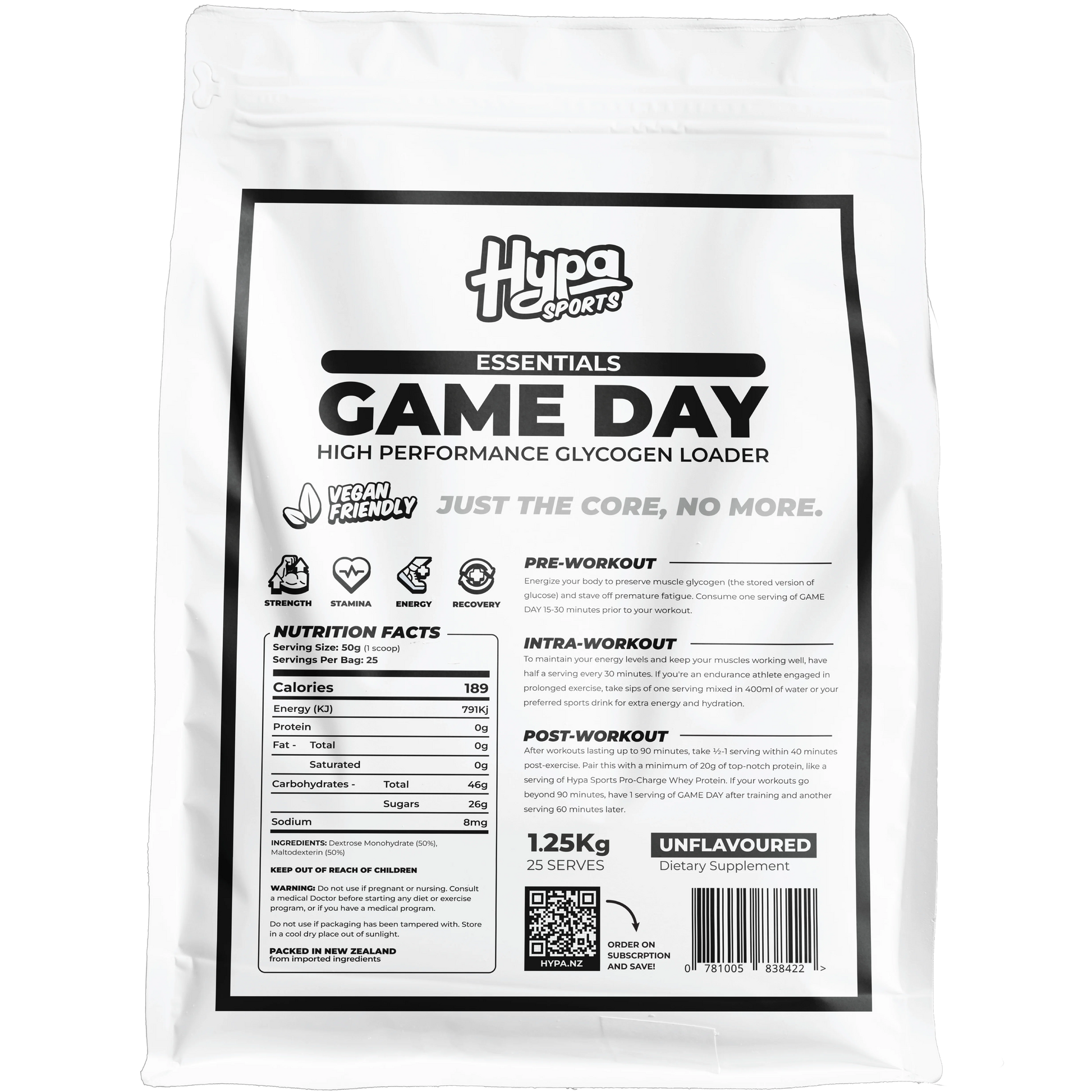 Hypa Essential Game Day Glycogen Loader
