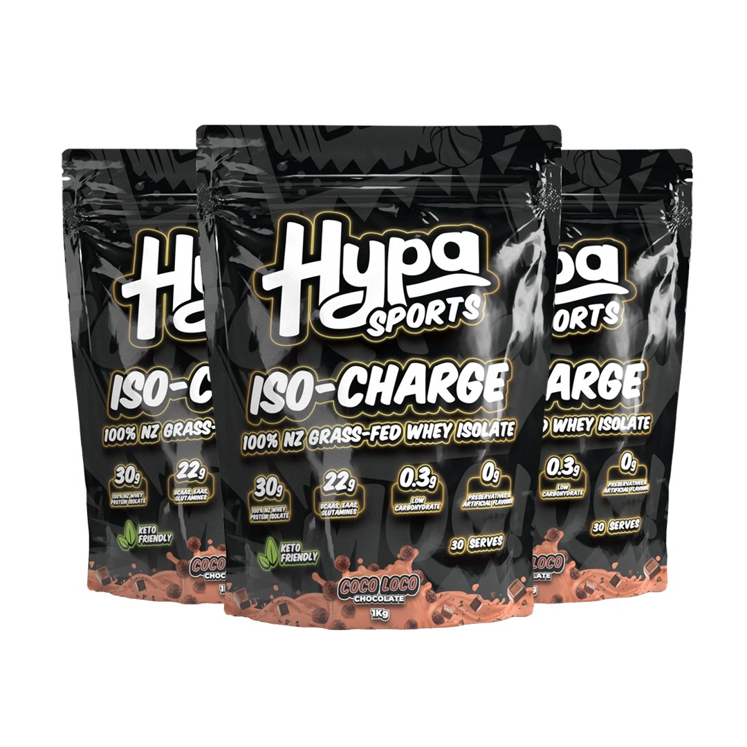 Hypa Sports ISO - Charge Whey Isolate 3Kg (90 Serves) - Hypa Christchurch - Hypa Christchurch