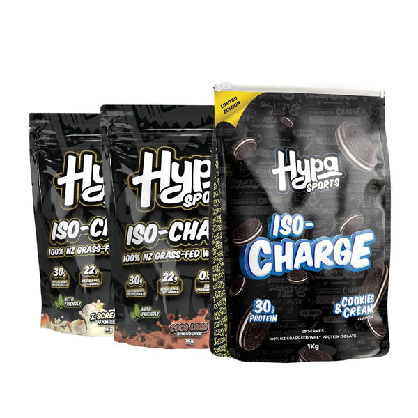 Hypa Sports ISO - Charge Whey Isolate 3Kg (90 Serves) - Hypa Christchurch - Hypa Christchurch