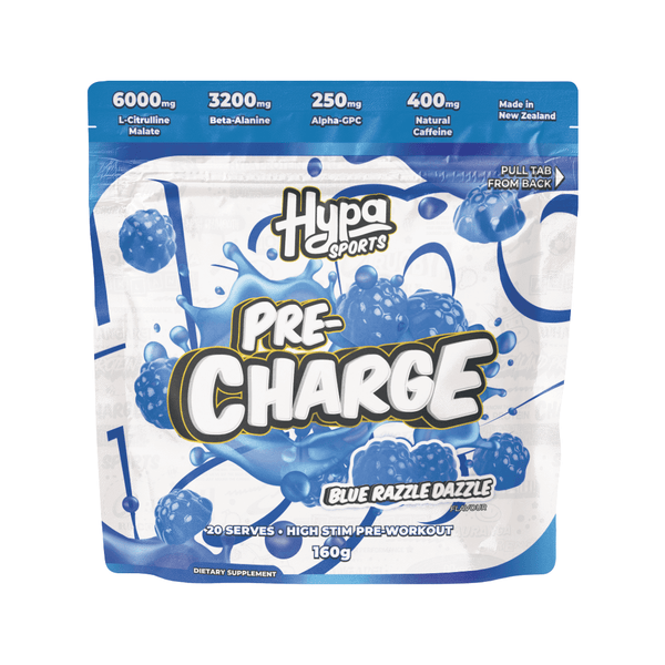 Hypa Sports Pre - Charge 20 Serve Pre Workout - Hypa Christchurch - Hypa Sports