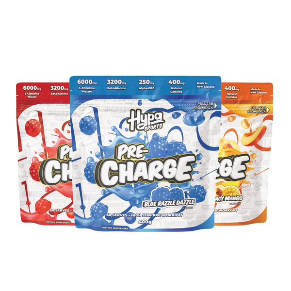 Hypa Sports Pre - Charge 50 Serve Pre Workout - Hypa Christchurch - Hypa Sports