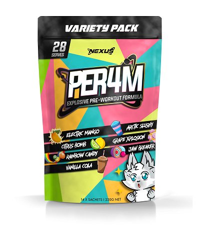 Nexus Sports Nutrition Per4m Pre Workout Variety Pack 28 Serves - Hypa Christchurch - Nexus