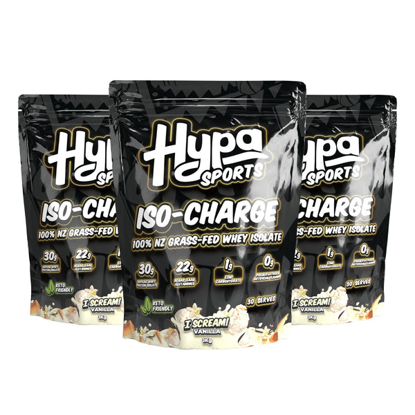 3 x Hypa Sports Iso-Charge - Hypa Christchurch - Hypa Sports