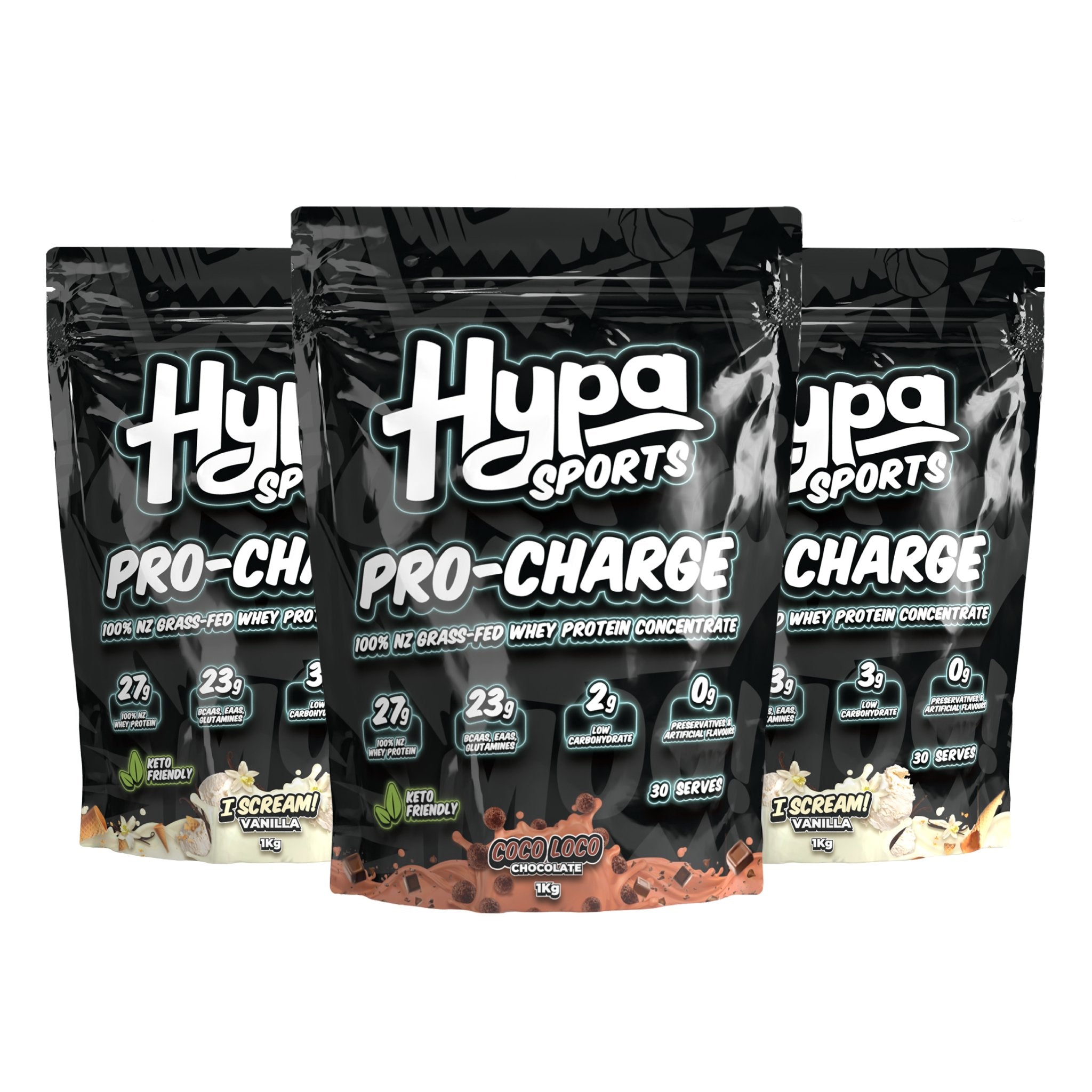 3 x Hypa Sports Pro-Charge - Hypa Christchurch - Hypa Sports