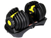 Adjustable Dumbbells Pair Black and Yellow (48kg total) - Hypa Christchurch - Hypa Christchurch