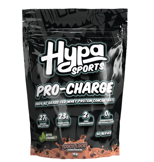 Hypa Sports Pro-Charge Whey 1kg (30 Serve) - Hypa Christchurch - Hypa Sports