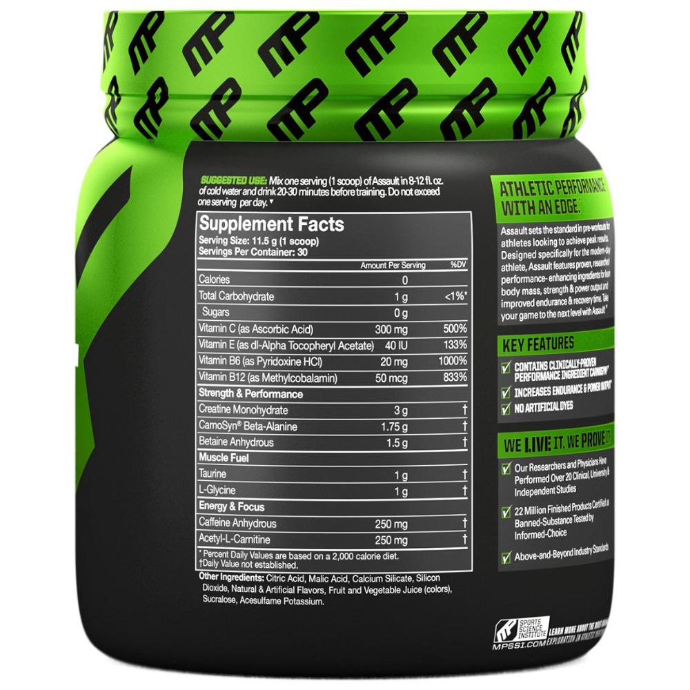 Musclepharm Assault Sport Pre-Workout 30 Serve - Hypa Christchurch - Musclepharm