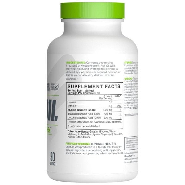 Musclepharm Fish Oil Essentials 90 Caps - Hypa Christchurch - Musclepharm