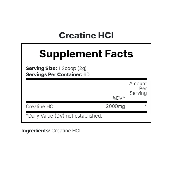 Pro Supps Creatine Hcl 60 Serves - Hypa Christchurch - Prosupps